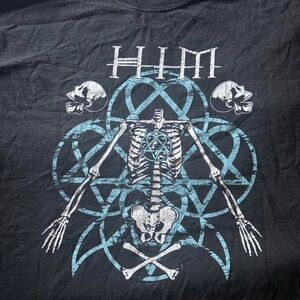 Him ville valo goth vintage band tee 2005